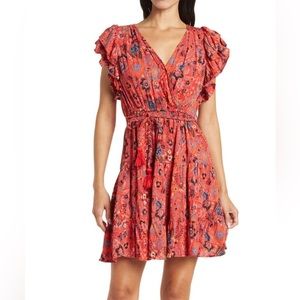 Angie Women's V-Neck Tassel Dress